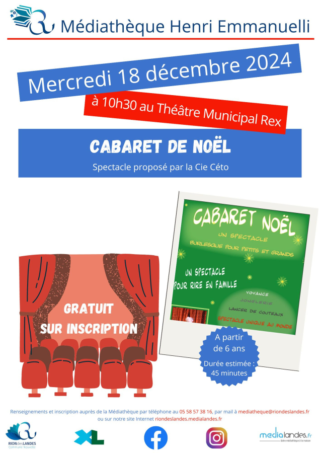 Cabaret de Noël par la Cie Céto